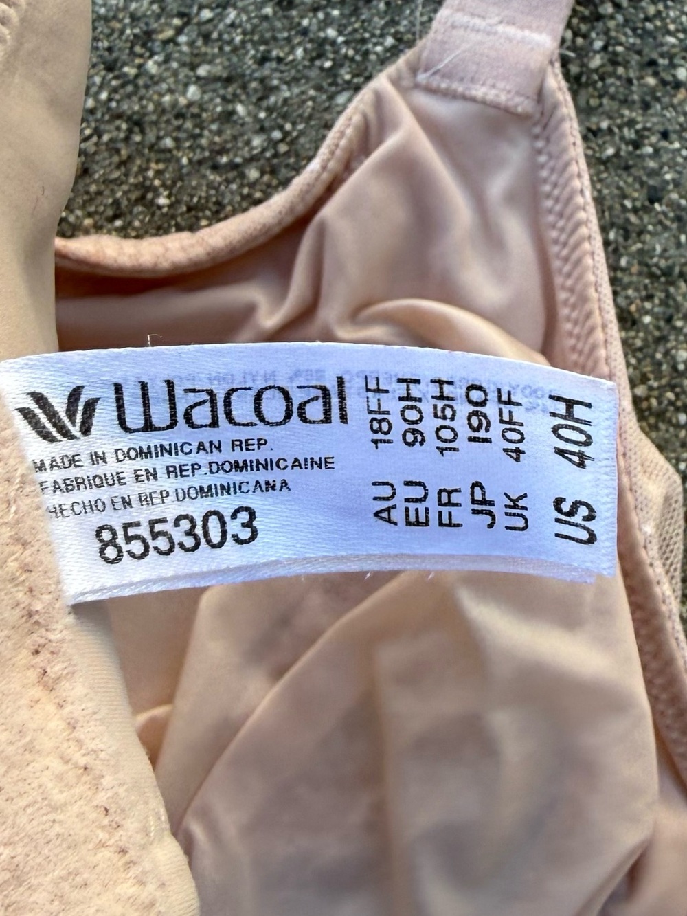 Wacoal Back Appeal Underwire Bra 40H - Picture 4 of 5
